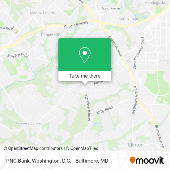 PNC Bank map