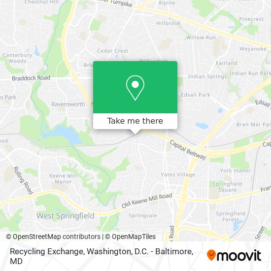 Recycling Exchange map