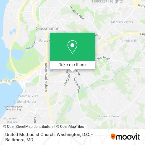 United Methodist Church map