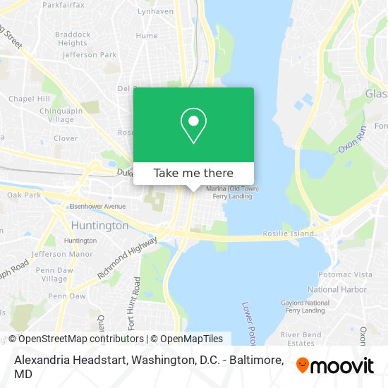 Alexandria Headstart map