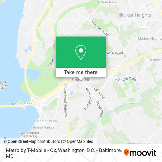 Mapa de Metro by T-Mobile - Ox