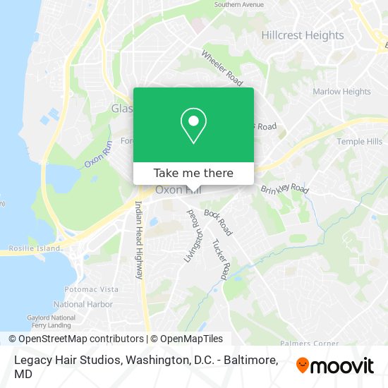 Mapa de Legacy Hair Studios
