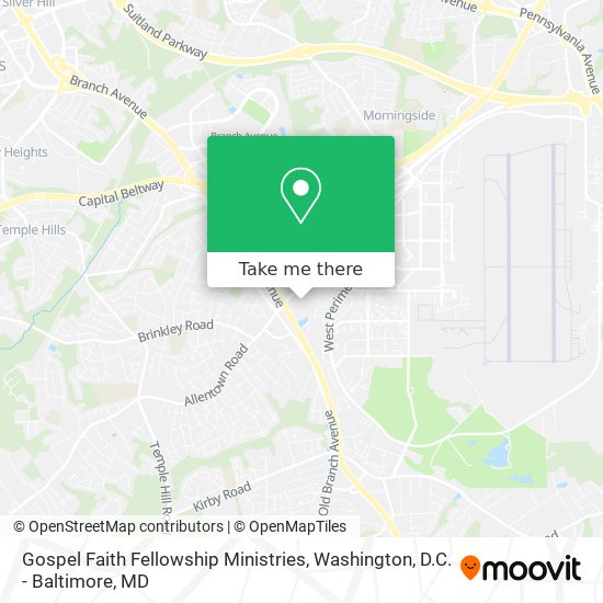 Gospel Faith Fellowship Ministries map