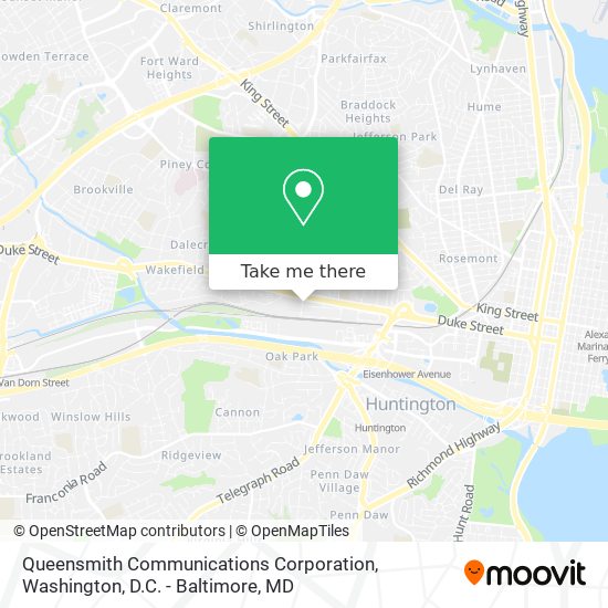 Mapa de Queensmith Communications Corporation