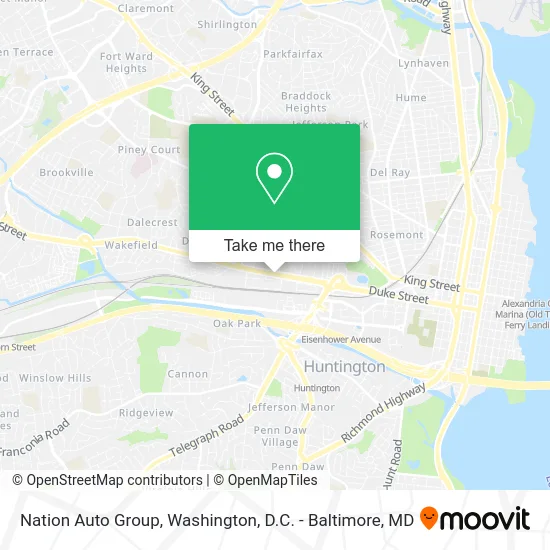 Nation Auto Group map