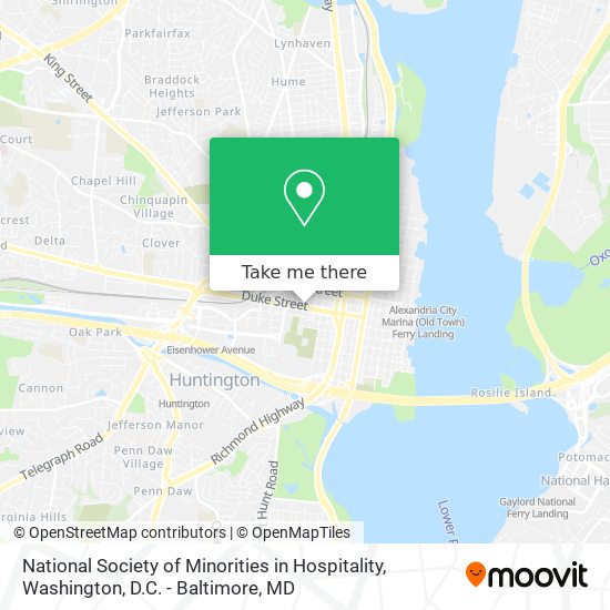 National Society of Minorities in Hospitality map