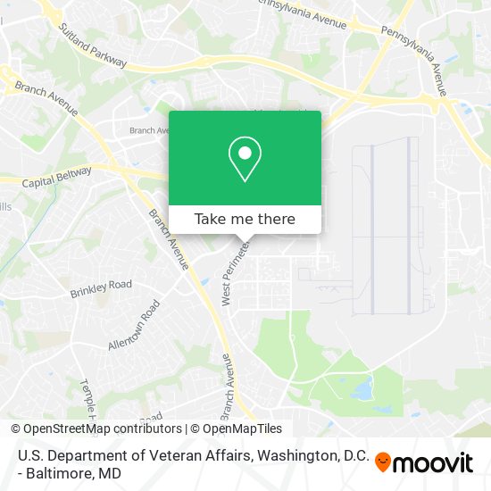 Mapa de U.S. Department of Veteran Affairs