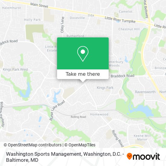 Mapa de Washington Sports Management