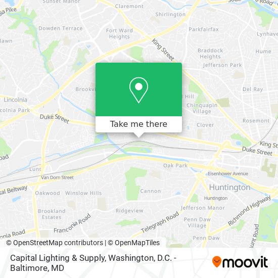 Mapa de Capital Lighting & Supply