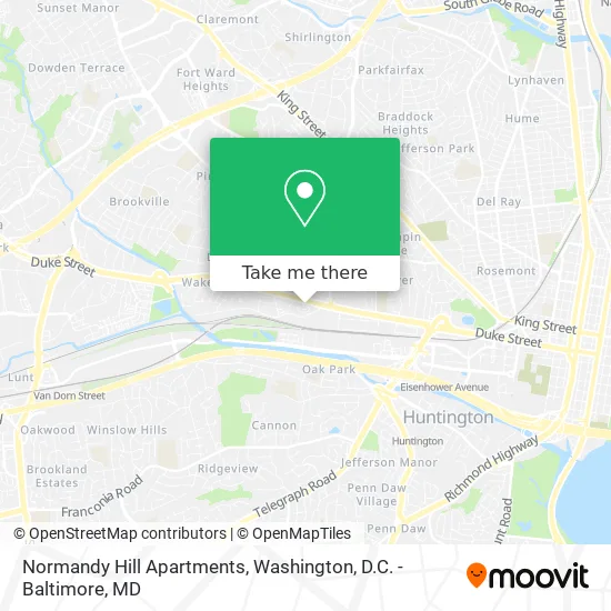 Normandy Hill Apartments map