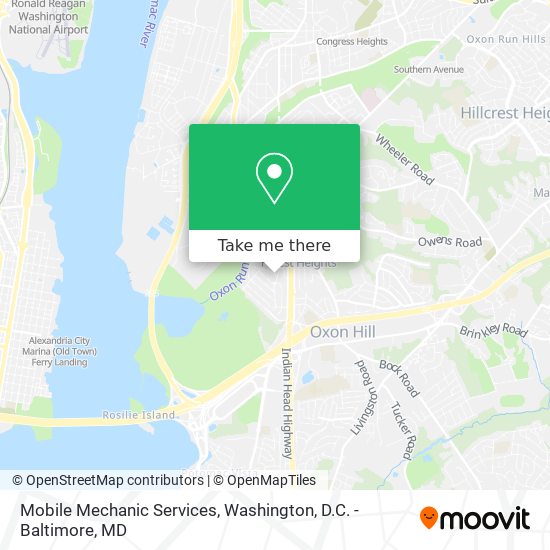 Mobile Mechanic Services map