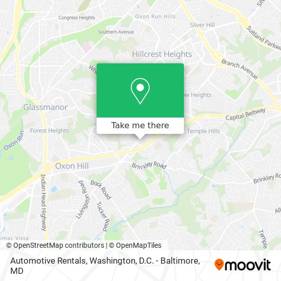 Automotive Rentals map