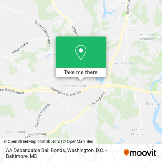 AA Dependable Bail Bonds map