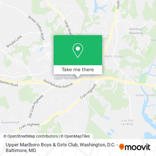 Mapa de Upper Marlboro Boys & Girls Club