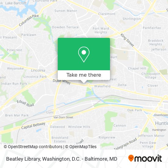 Beatley Library map
