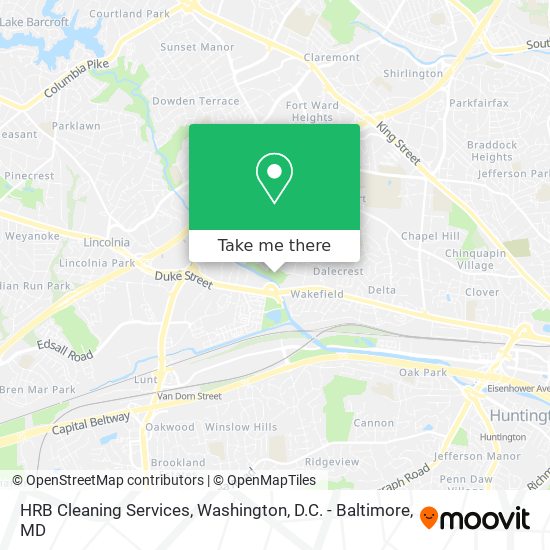 HRB Cleaning Services map