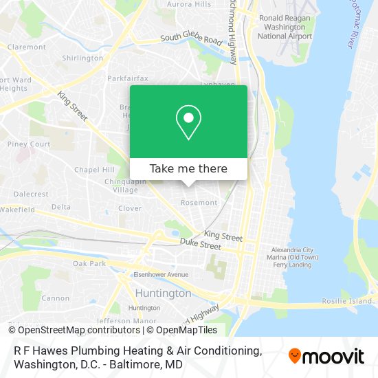 R F Hawes Plumbing Heating & Air Conditioning map