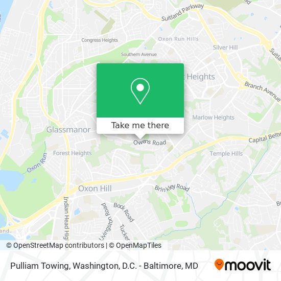 Pulliam Towing map