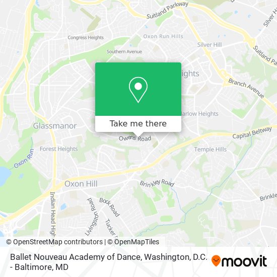 Ballet Nouveau Academy of Dance map