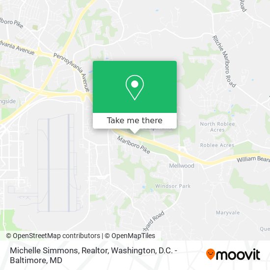 Michelle Simmons, Realtor map