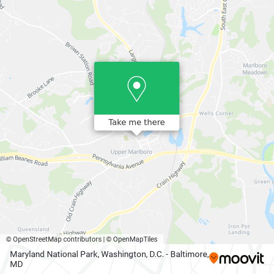 Mapa de Maryland National Park