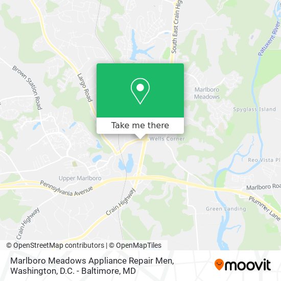 Mapa de Marlboro Meadows Appliance Repair Men