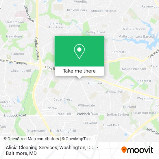 Alicia Cleaning Services map