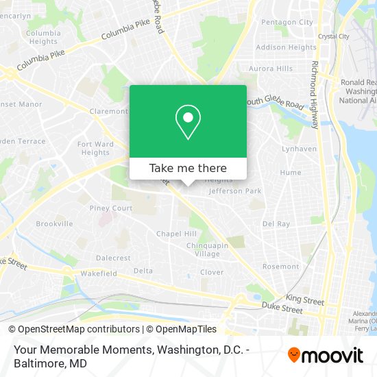 Your Memorable Moments map