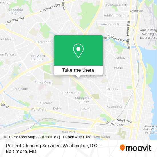 Mapa de Project Cleaning Services