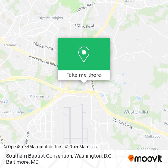 Southern Baptist Convention map