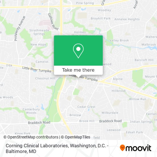 Mapa de Corning Clinical Laboratories