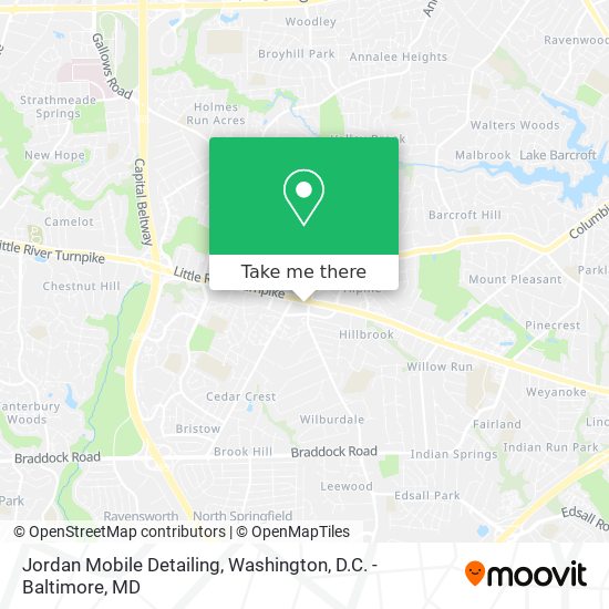 Mapa de Jordan Mobile Detailing