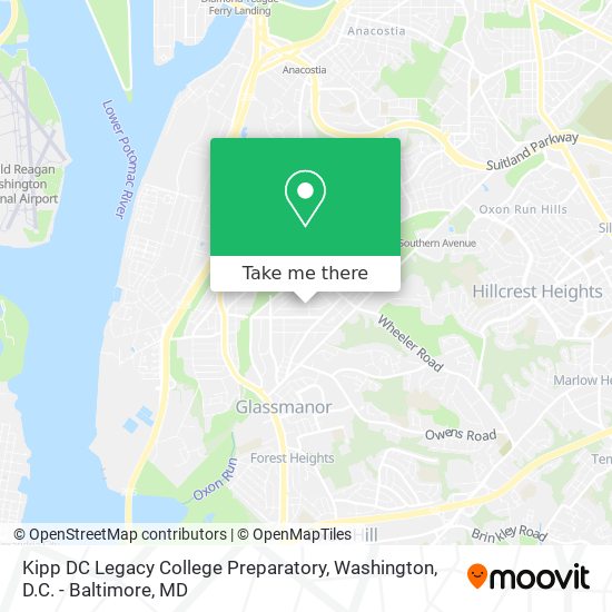 Kipp DC Legacy College Preparatory map
