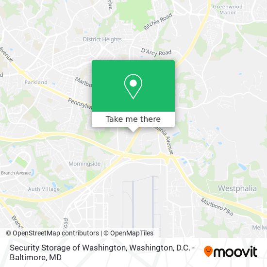 Security Storage of Washington map