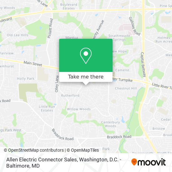 Allen Electric Connector Sales map