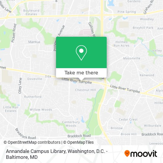 Annandale Campus Library map