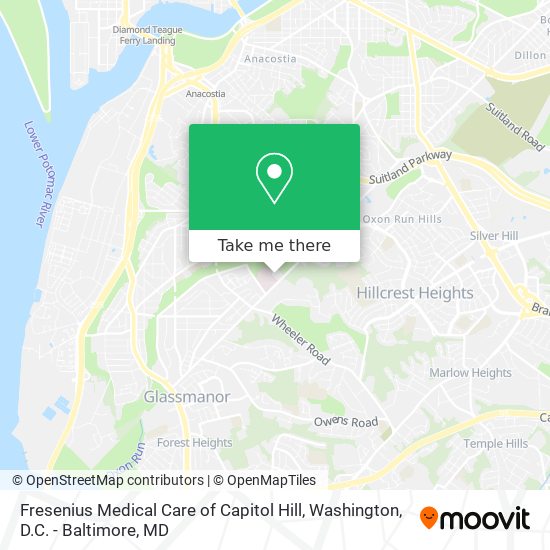Fresenius Medical Care of Capitol Hill map