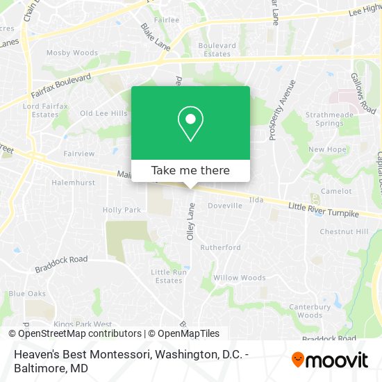 Heaven's Best Montessori map