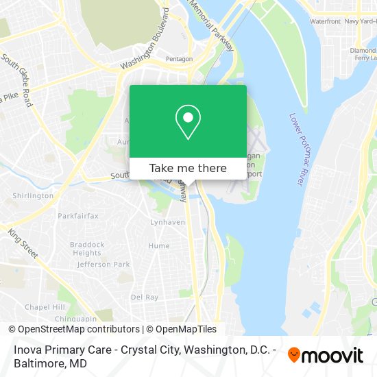 Inova Primary Care - Crystal City map