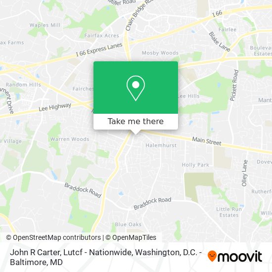 Mapa de John R Carter, Lutcf - Nationwide