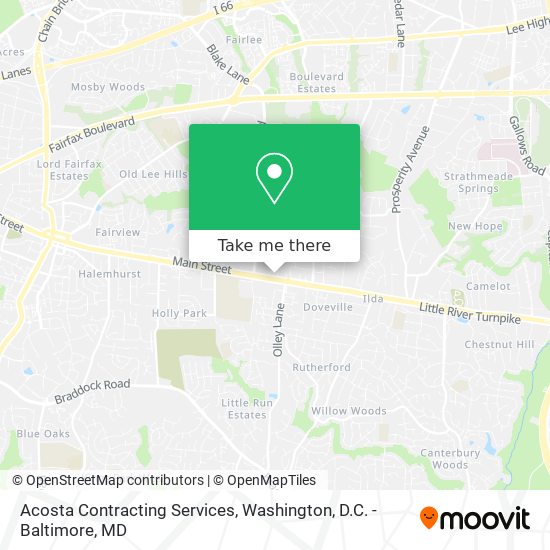 Mapa de Acosta Contracting Services