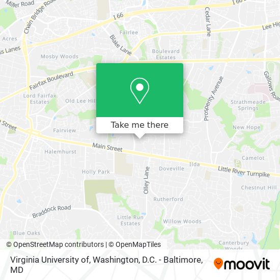 Virginia University of map