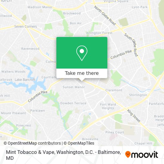 Mint Tobacco & Vape map