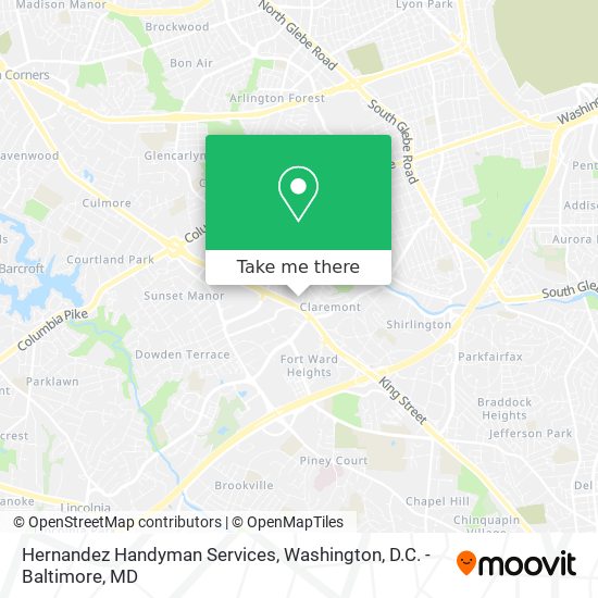 Mapa de Hernandez Handyman Services