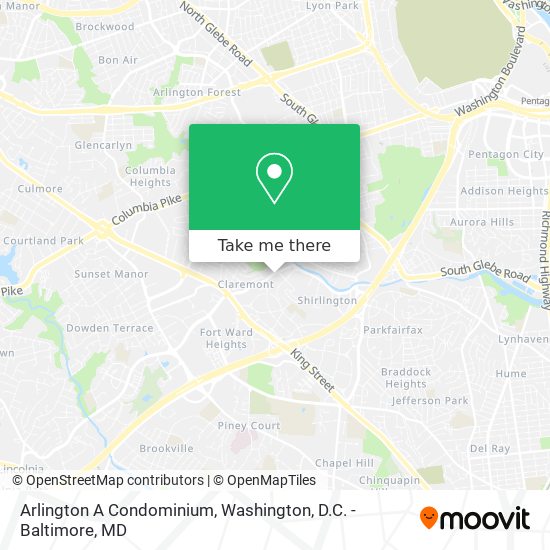 Arlington A Condominium map