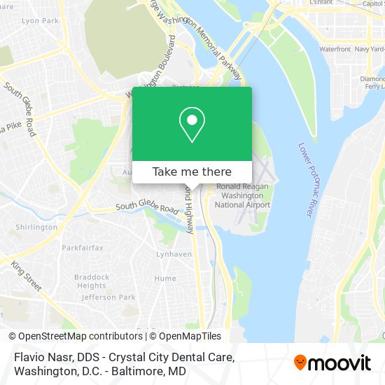 Mapa de Flavio Nasr, DDS - Crystal City Dental Care