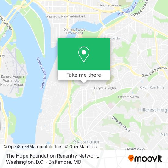 The Hope Foundation Renentry Network map