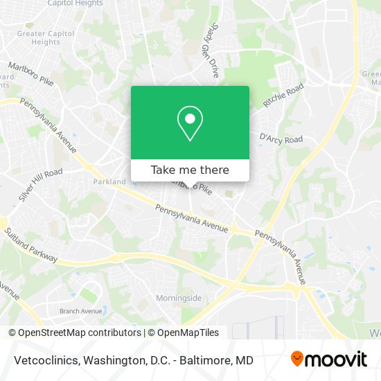 Vetcoclinics map