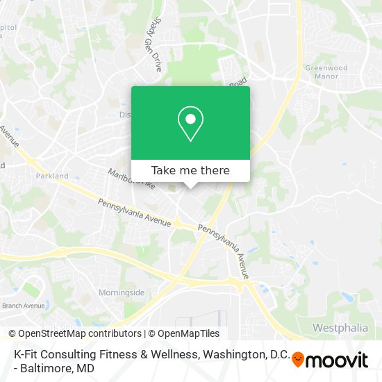 K-Fit Consulting Fitness & Wellness map