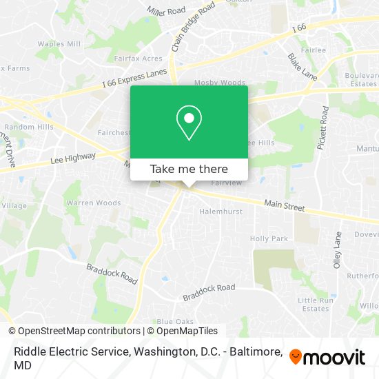 Riddle Electric Service map